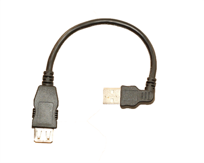 Picture of USB A-Male to A-Female Extention Left Angle CCT-25L