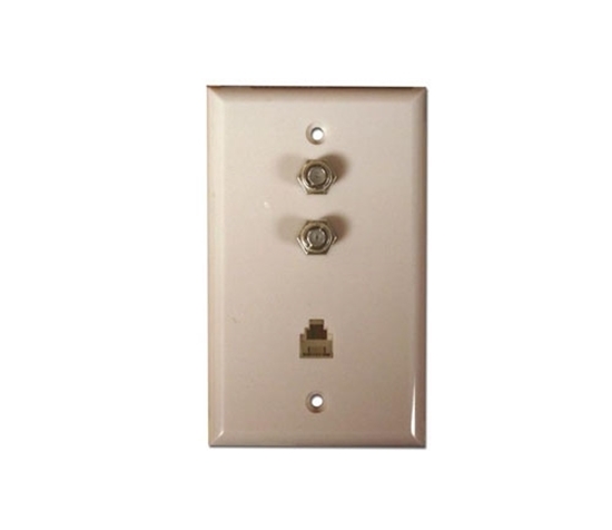 Picture of 4C Wall Plate With 2/F81  CCT-4273