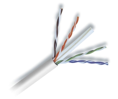 Picture of Cat6 Cable UTP/CMR 1000ft  UTP4-C6-CMR-WH