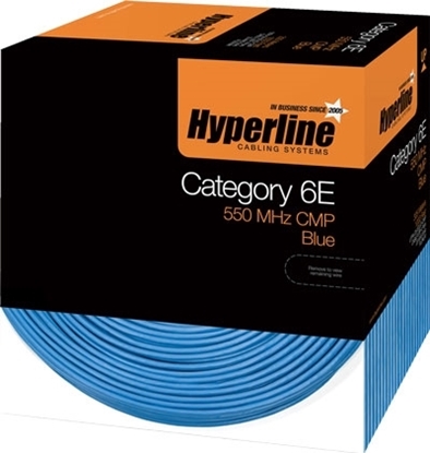 Picture of Hyperline Cat6 Plenum Cable UTP/CMP 1000ft  CCT-UTP4-C6-CMP-BL