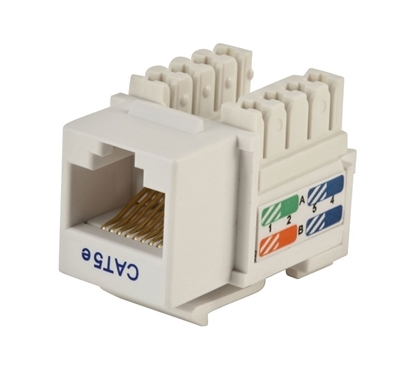 Picture of Cat-5e Keystone Jack, Punch Down   CCT-KJC5PDWE