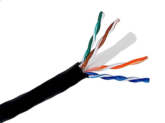 Picture of Cat6 Cable UTP/CMR 1000ft  UTP4-C6-CMR-BK