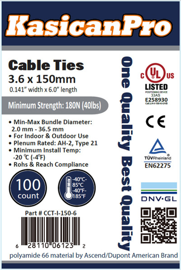 Picture of Plastic Cable Tie CCT-I-150-6