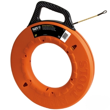 Show details for Klein Tools Fiberglass Fish Tape 200' with Spiral Steel Leader  CCT-56056 Picture of Klein Tools Fiberglass Fish Tape 200' with Spiral Steel Leader  CCT-56056